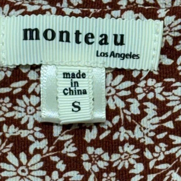 Monteau Sleeveless Button Down Dress. Small - Picture 8 of 10